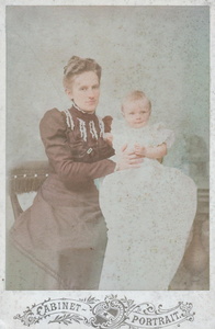 1900 Chauvigne Serge et sa mère Lioubov