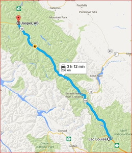 20161010 Lac Louise vers Jasper Alberta