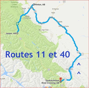 routes 11 et 40  Alberta