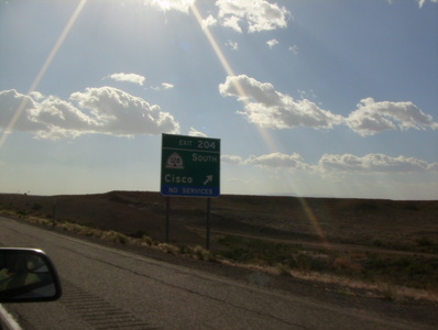 route vers Rock Spring  Utah