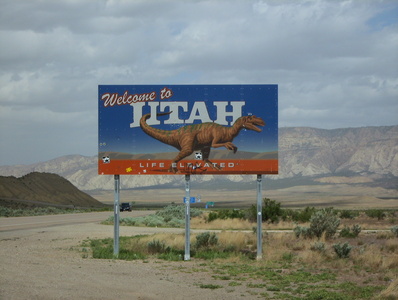 route vers Rock Spring  Utah