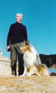 Papy et Cyan en 1990 au Croisic