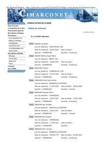 CIMARCONET Liste des inscrits maritimes de la Manche