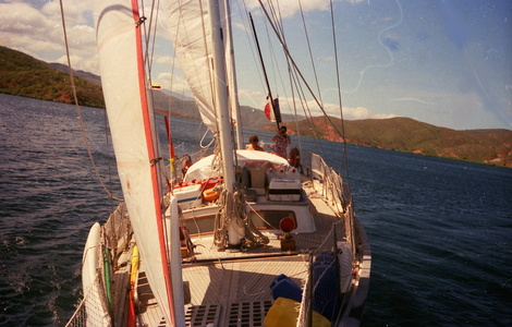 A bord du Guerveur au Vénézuéla en 1988