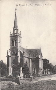 Le Crouais - L'église et le monument