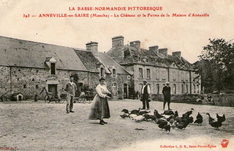 393-Anneville-en-Saire-Le-chateau-et-la-ferme-de-la-maison-dAnneville-Collection-personelle.png