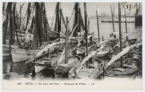 Sète - Un coin du port - Bateaux de pêche