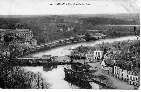 Auray - Vue générale du port