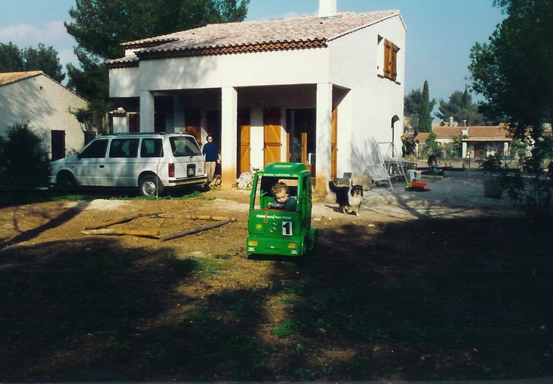 Alexis et son camion vert en 1992