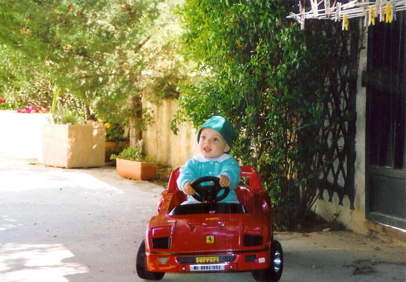 La Ferrari d'Alexis en 1991 à Carqueiranne