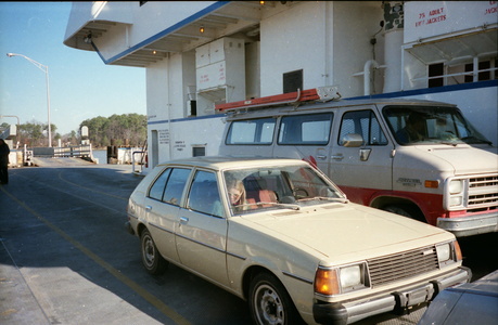 Avec la Mazda de Claudie en Virginie en 1988