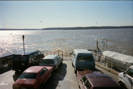 Le Jamestown ferry sur la James River - Virginie 1988