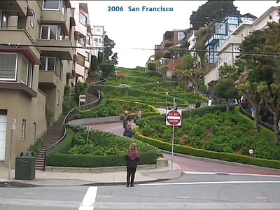 Les virages de Lombard Street - San Francisco  Californie