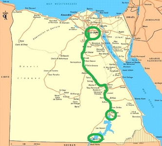 Itinéraire Égypte