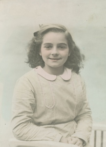 Ginette photo de classe colorisée 1939