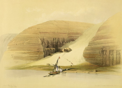Abou Simbel le 8 novembre 1838