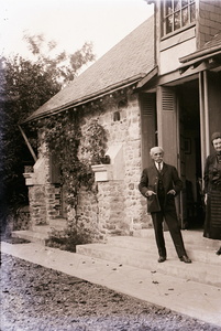 Léopold Baudras et sa femme Marie-Louise Chauvigné à Sainte-Lucie vers 1930