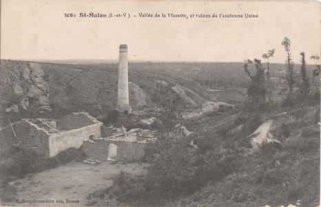 Saint-Malon-sur-Mel - Vallée de la Marette et ruines de l'ancienne usine