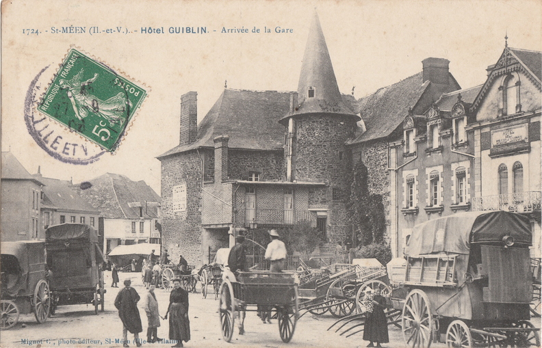 Saint-Meen-le-Grand_Hotel_Guiblin_Arrivee_de_la_gare.jpg