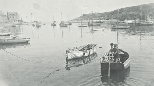 Sauzon Barque a la godille vers 1935