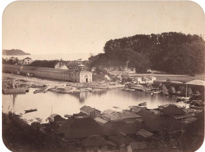Yokoska Corderie arsenal par Emile de Montgolfier 1865
