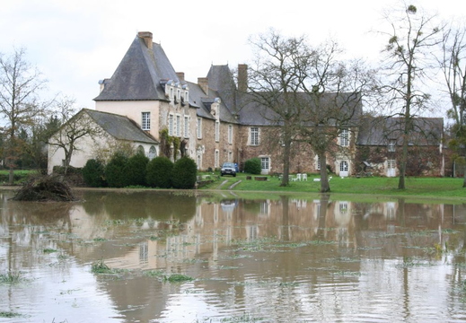 Manoir de Saint-Armel - Inondations de janvier 2008